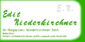 edit niederkirchner business card